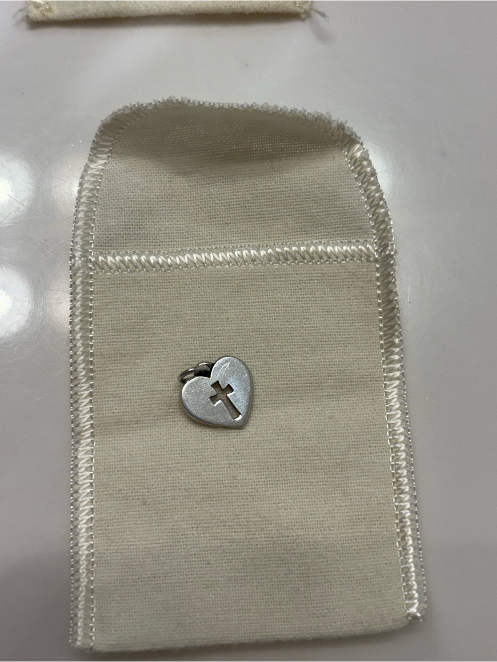Retired James Avery Heart Cross Charm